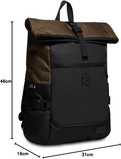 INVICTA ACT FOLD Rucksack aus nachhaltigem Stoff, Praktisch & Unisex Leicht, kompakt, mit Laptopfach