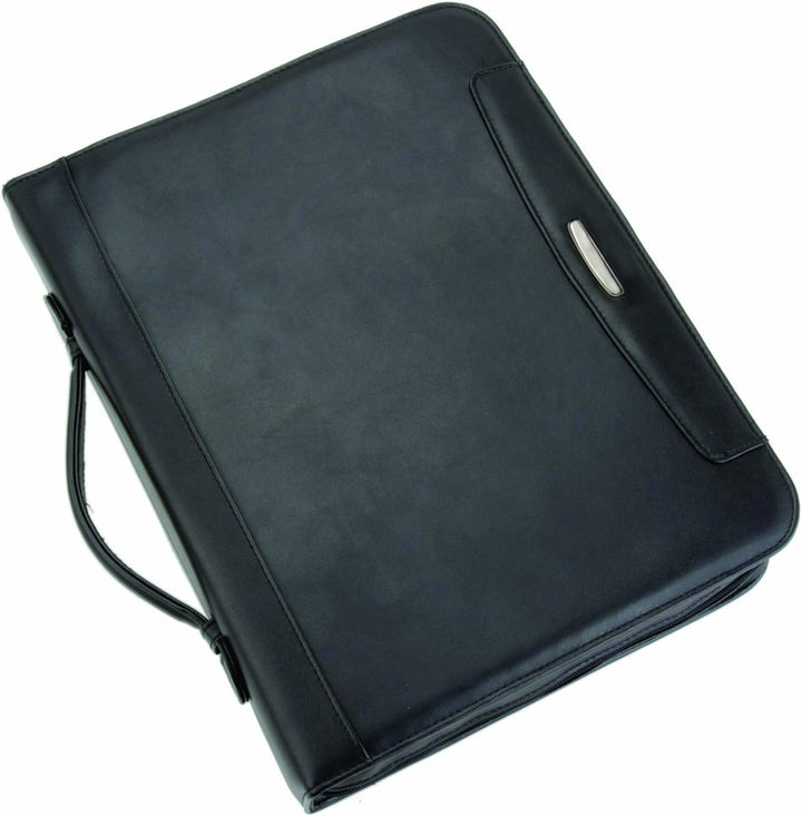 Alassio 30104 Ringbuchmappe A4 Porto, Tagungsmappe aus FINEtouch-Lederimitat, Schreibmappe mit Block