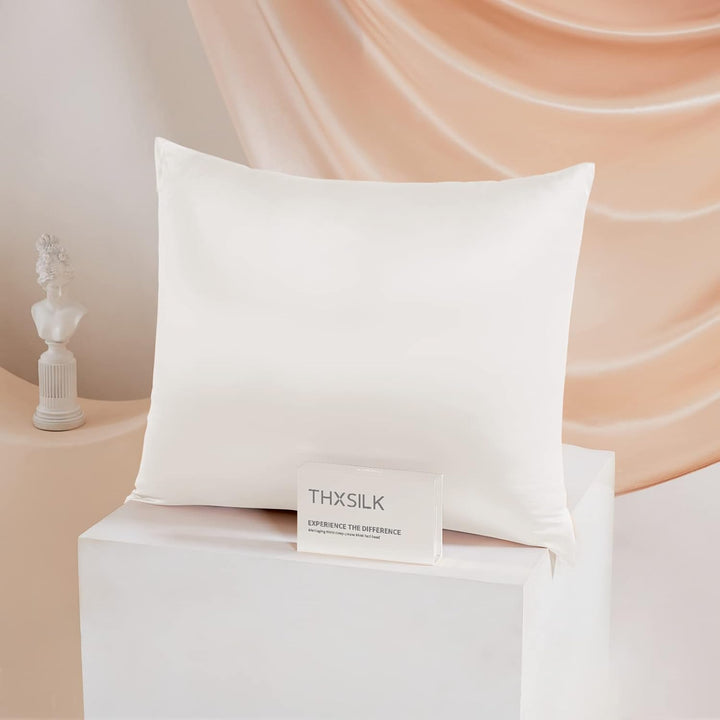 THXSILK 25 Momme Seide Kissenbezug für Haar und Haut - Maulbeerseide Kissenbezug - Hypoallergen mit