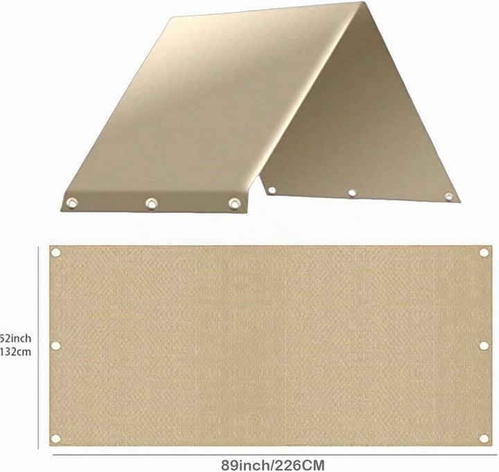 Gartenschwung Baldachin, Kinder Spielplatz Dach, Markisenabdeckung | Markisenabdeckung 132×226 Cm, S