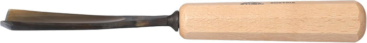 STUBAI Stemmeisen Stechbeitel Serie 52 - Form 7 | Gerades Hohleisen - 40 mm, mit Holzgriff, für Figu