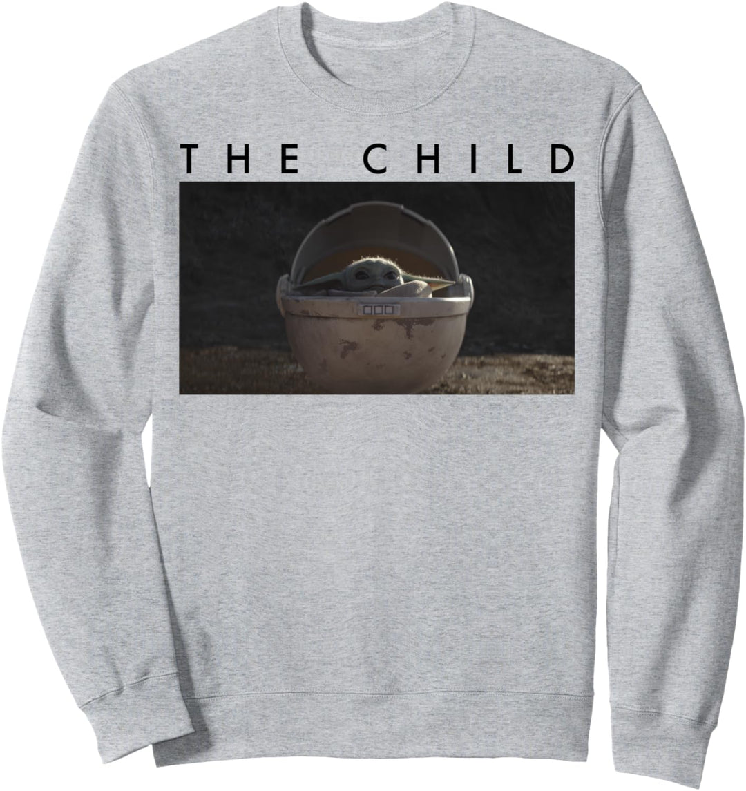 Star Wars The Mandalorian The Child Simple Text Frame Sweatshirt