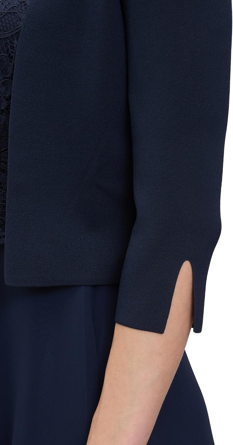 Vera Mont Damen Strickbolero Langarm XS Blau, XS Blau