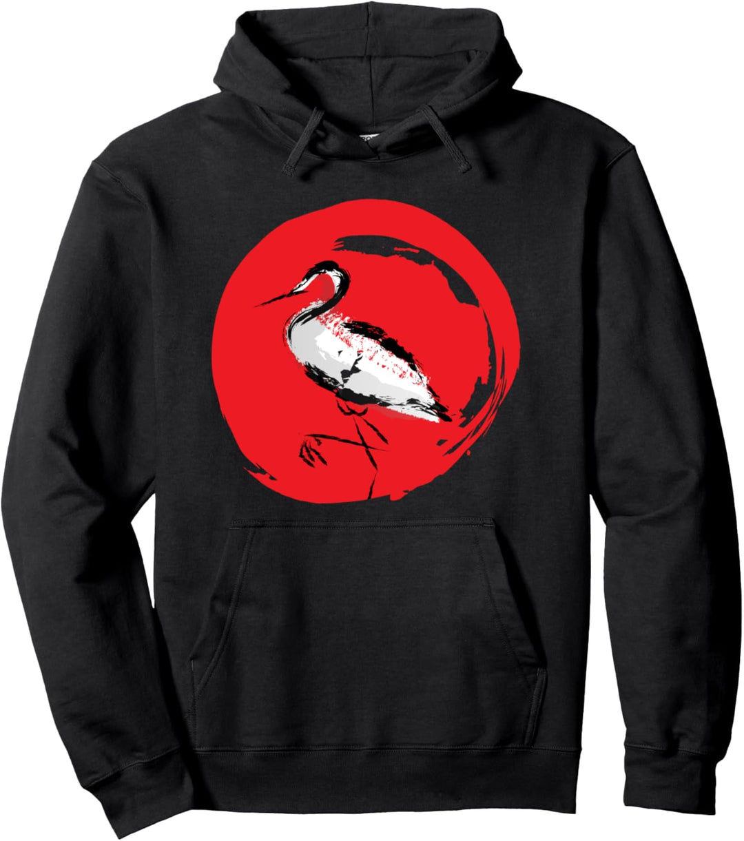 Kranich Niedlicher Storch Süsser Vogel Origami Tier Japan Pullover Hoodie