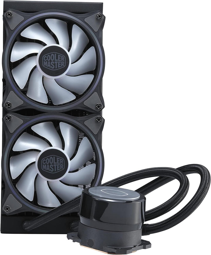 Cooler Master MasterLiquid ML240 Illusion CPU-Flüssigkeitskühler – AIO-Wasserkühlungssystem, Pumpe d