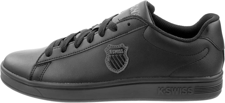 K-Swiss Herren Court Shield Sneaker 40 EU Black Black Shield 06599 057, 40 EU Black Black Shield 065