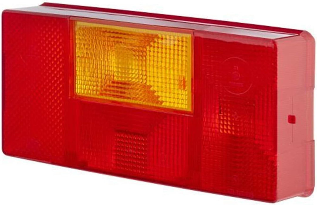 HELLA Rückleuchte - Glühlampe - 24V / 12V - Einbau - ECE/nicht SAE - Lichtscheibenfarbe: rot/gelb -