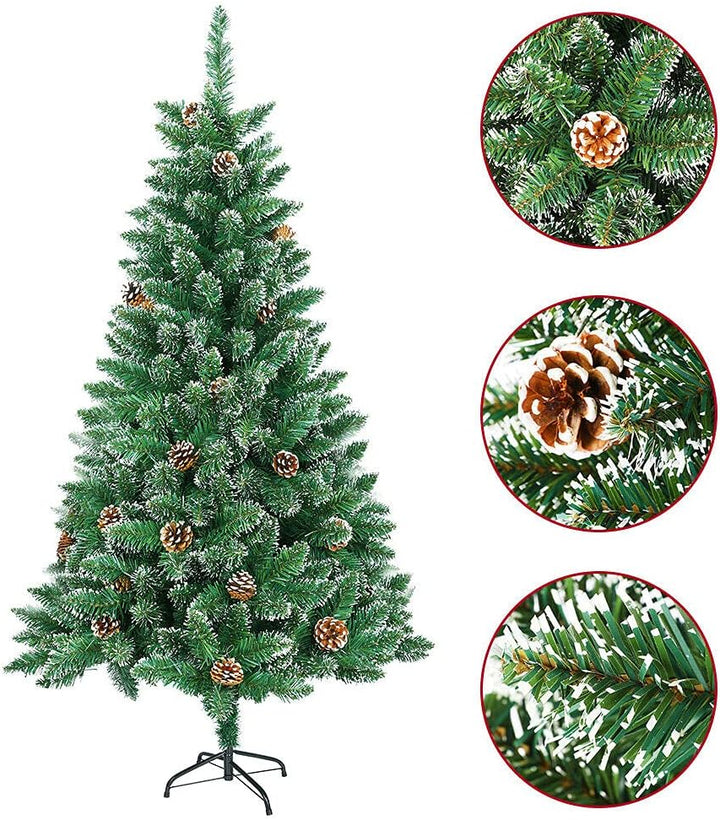 VA-Cerulean Weihnachtsbaum Künstlicher,schwer entflammbar,Schnellaufbau,Weihnachtsdeko,Unechter Tann