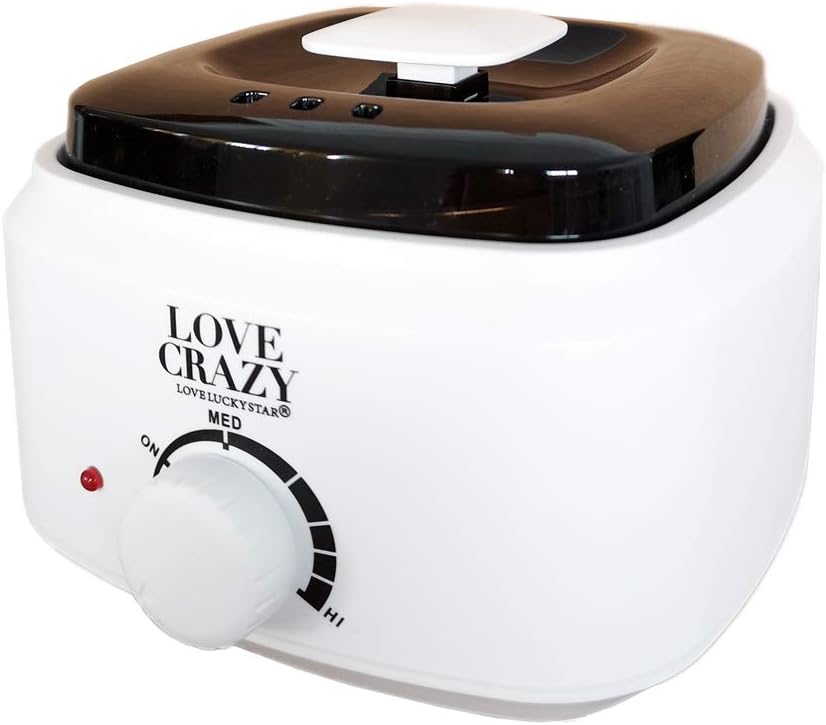 LOVECRAZY Elektrischer Wachswärmer für die professionelle Haarentfernung, Set zur Haarentfernung von