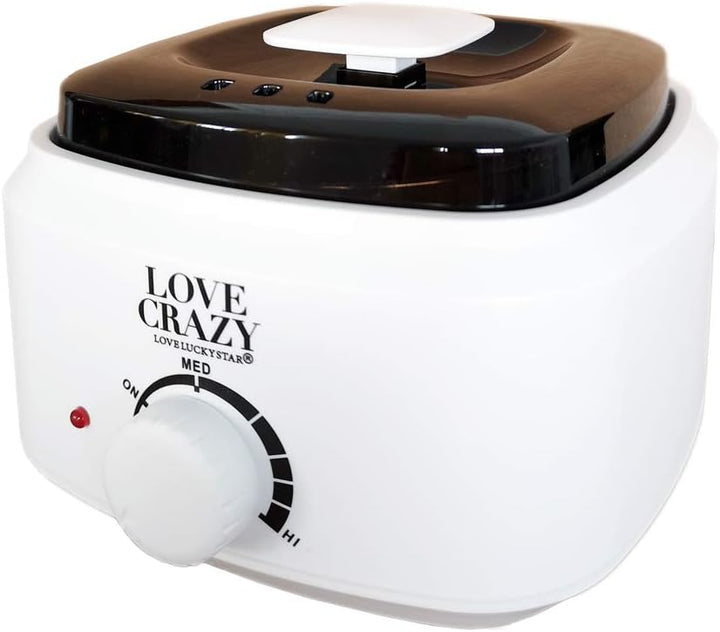 LOVECRAZY Elektrischer Wachswärmer für die professionelle Haarentfernung, Set zur Haarentfernung von