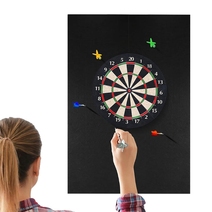 Dartboard Wandschutz,Dartboard Zubehör | Schwerlast Entfernbarer Schwarzer Schutz Für Erwachsene Zuh