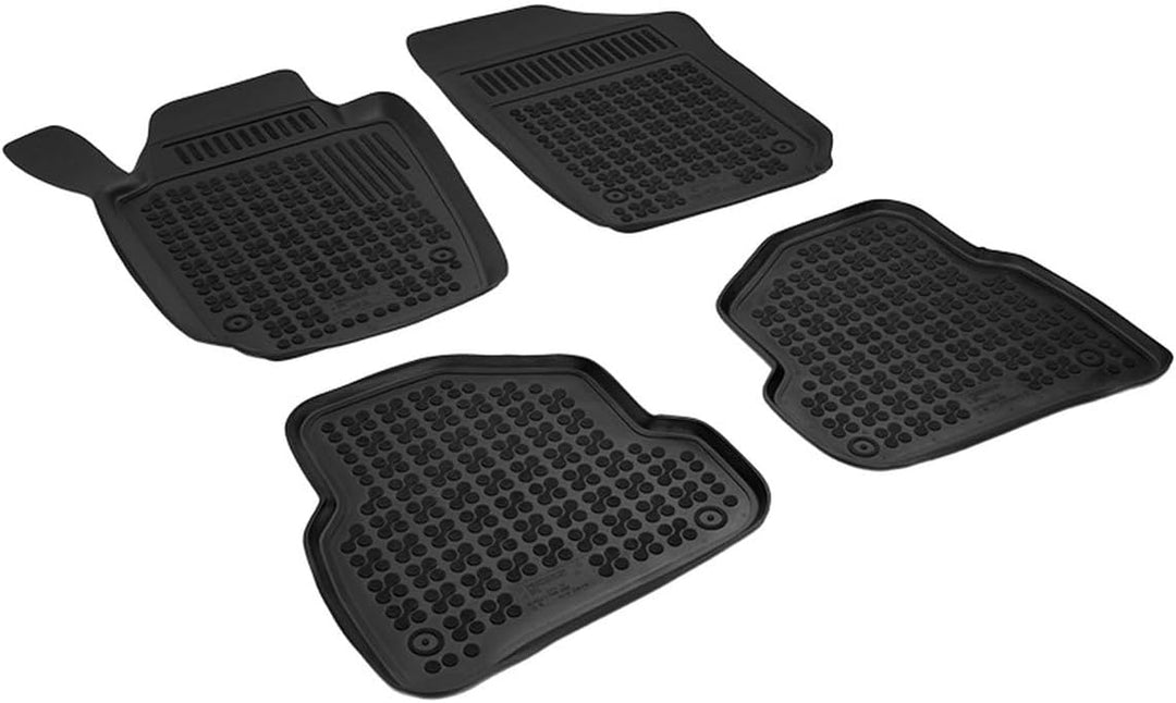 Hohe Gummi Fussmatten passend für VW Polo ab 6/2009-9/2017 (6R) AZUGA AZ10300120 Automatten Gummimat