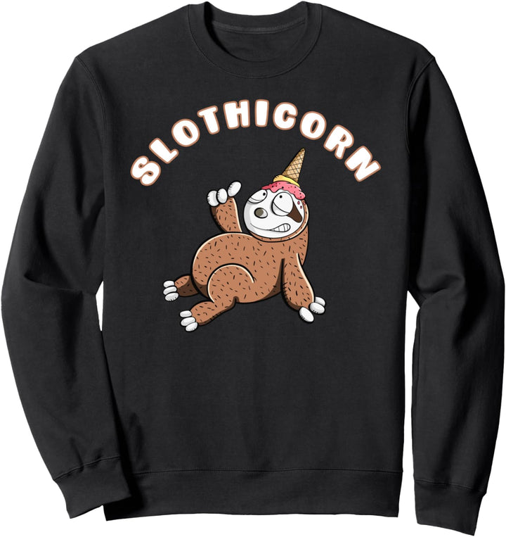 Slothicorn Faultier Einhorn I Fun Sprüche Tiermotiv Sweatshirt