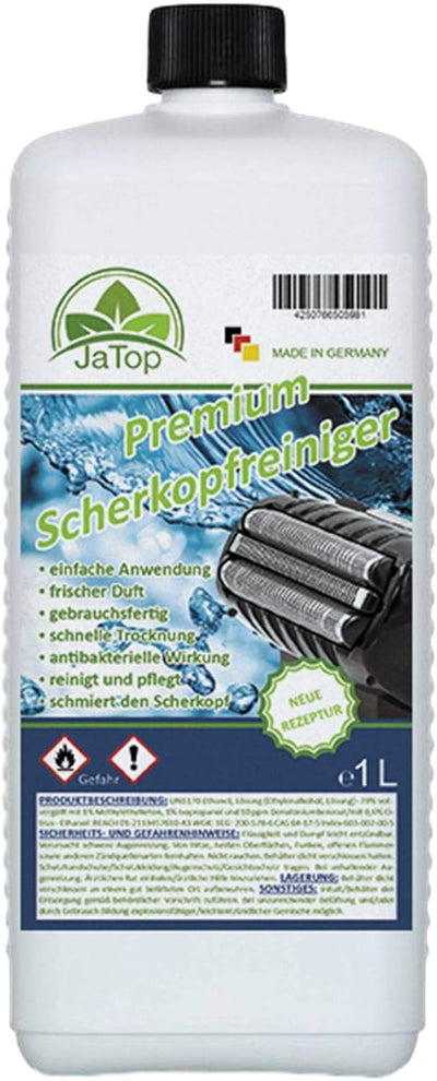 2l JaTop Scherkopfreiniger Nachfüllflüssigkeit + 2 Kartuschen (leer) [1l pro Flasche] - geeignet zum