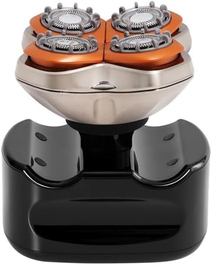Skull Shaver Rugged 4 Head Ersatzklinge - Stoppel-Look, 10 Abstandshalter, 360° Konturierung, Hypoal