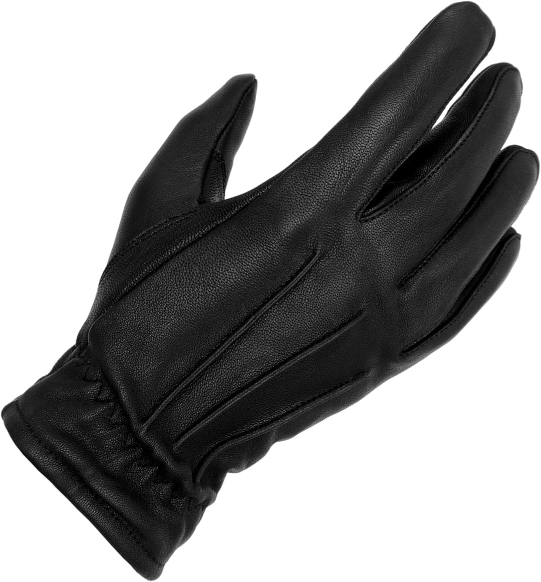 TacFirst Highway Patrol H001 POLIZEI Echtleder Einsatzhandschuhe 360° Schnitthemmend, Security Hands