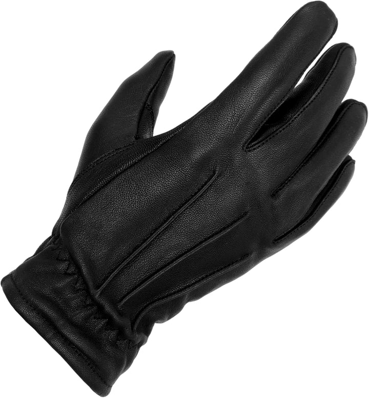 TacFirst Highway Patrol H001 POLIZEI Echtleder Einsatzhandschuhe 360° Schnitthemmend, Security Hands