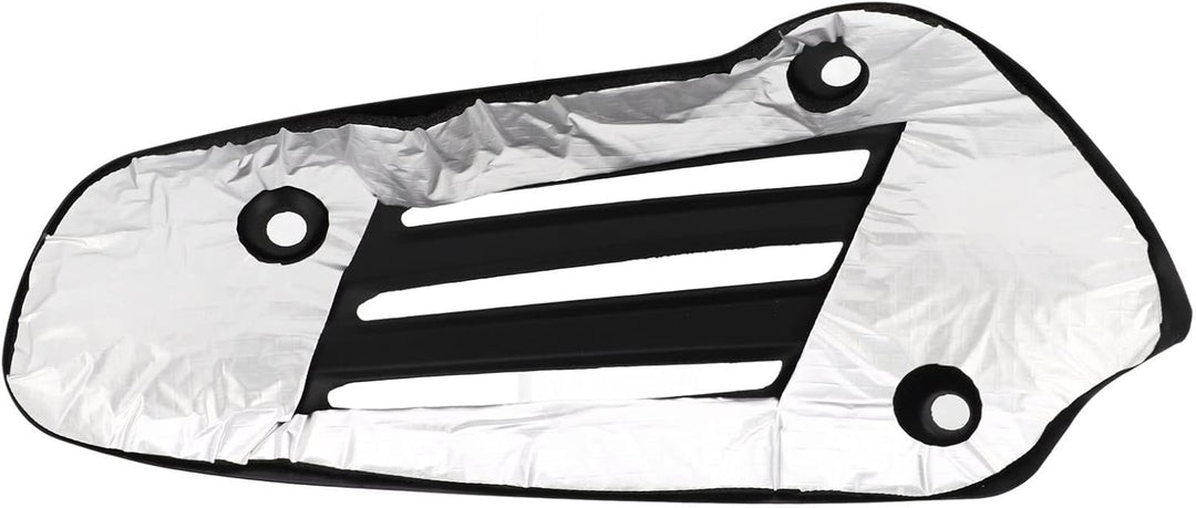 Auspuff Hitzeschild Edelstahlschutz Ersatzschutz für Sprint 150 Primavera 125 (Schwarz), Schwarz