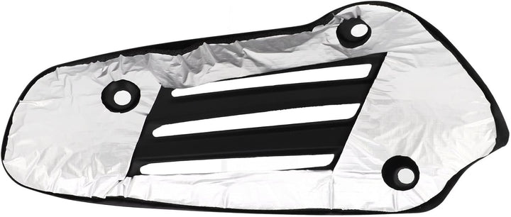 Auspuff Hitzeschild Edelstahlschutz Ersatzschutz für Sprint 150 Primavera 125 (Schwarz), Schwarz