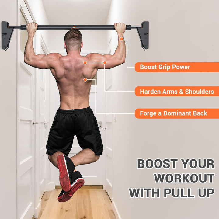 Sportneer Klimmzugstange Türrahmen, Gear-Lock Funktion Pull Up Bar Reckstange Türrahmen Ohne Schraub