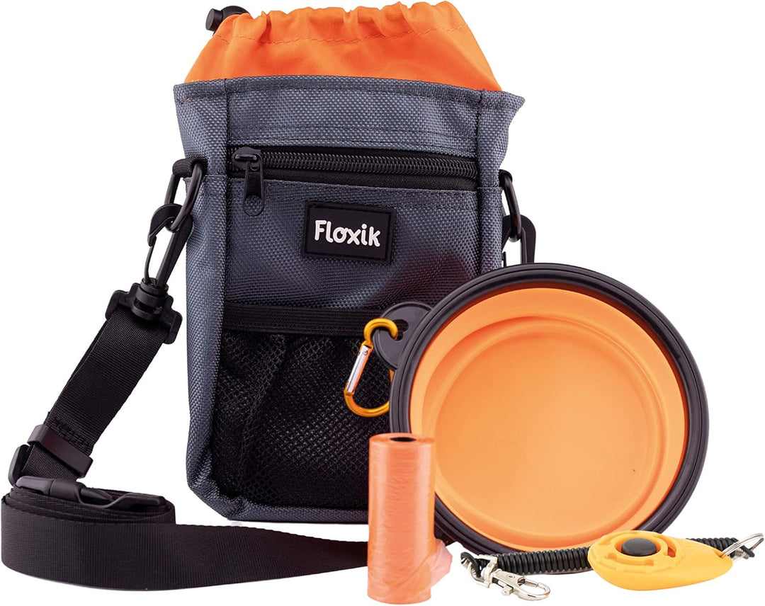 Floxik Premium Futterbeutel | praktischer Allrounder Leckerli-Beutel für Hunde | Leckerlie-Tasche fü
