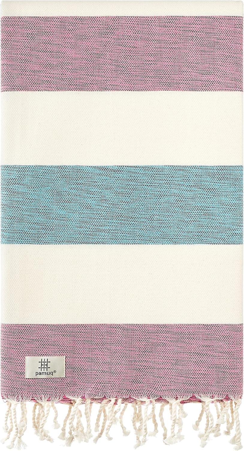 Strandtuch XXL Saunatuch Badetuch Hamamtuch Gross Baumwolle Duschtuch Pestemal Handtuch Fouta Pareo