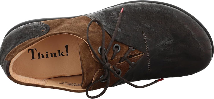 Think! Herren Kong Nachhaltige, Leder Gefütterte Schnürhalbschuhe 40 EU 3010 Espresso Kombi, 40 EU 3