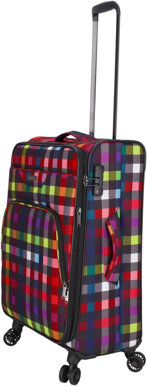 Reisetrolley SoftLITE 4w | Koffer aus strapazierfähigem Polyester | Leichter Trolley mit Vier Doppel