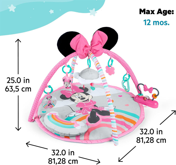 Bright Starts Disney Baby MINNIE MAUS Forever Besties Aktivitätsspielzeug mit Musik und Lichtern, Ro