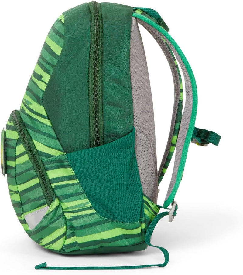 ergobag Ease Large Freizeitrucksack, Kindergartenrucksack, 10 Liter, 370 g L Bärtram - Grün, L Bärtr