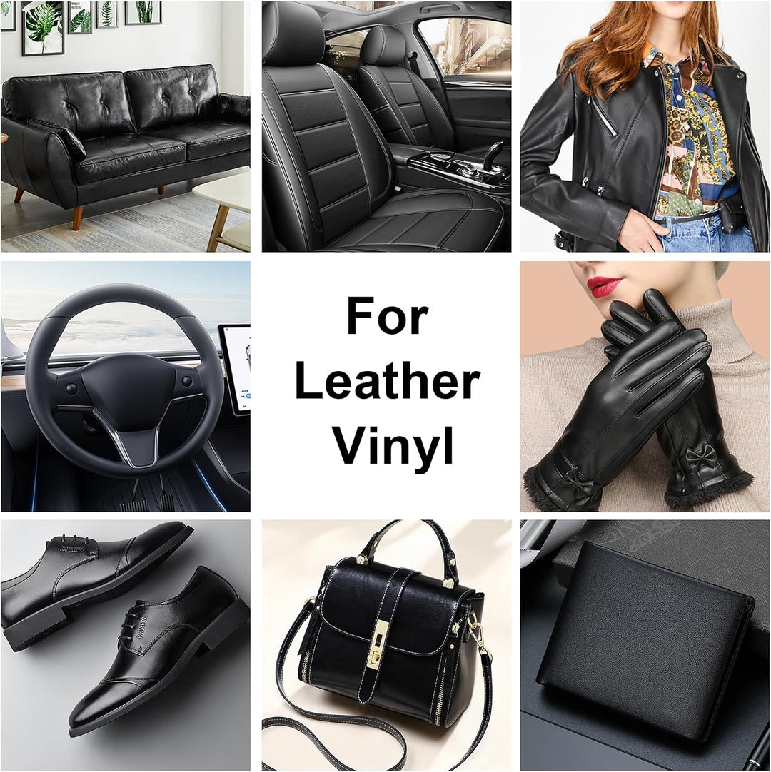 Leder Reparatur Set Schwarz, Lederpflege Für Ledercouch, Für Vinyl Möbel, Sofa, Autositze, Schuhe Fü