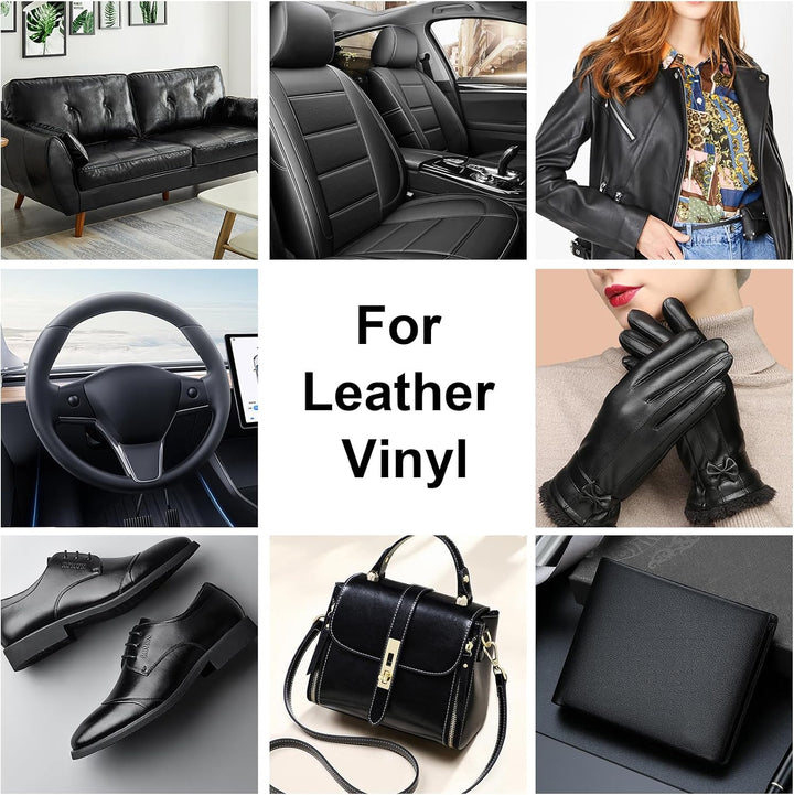 Leder Reparatur Set Schwarz, Lederpflege Für Ledercouch, Für Vinyl Möbel, Sofa, Autositze, Schuhe Fü