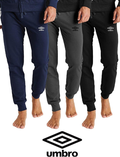 Umbro - Jogginghose aus warmer Baumwolle für Herren, sportlich, ideal für Zuhause, Fitnessstudio, La