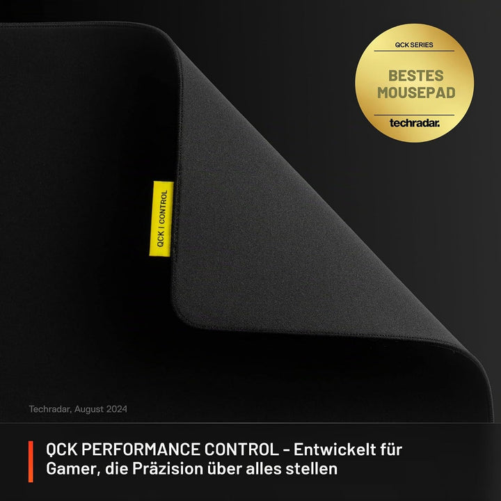 SteelSeries QcK XL Performance Control Gaming-Mauspad – Extra Dichte für EIN reibungsloses Gleiten –