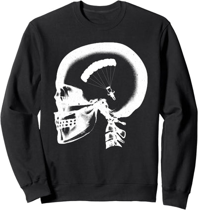 Fallschirmspringen Schädel - Base Jump Parachuting Geschenk Sweatshirt