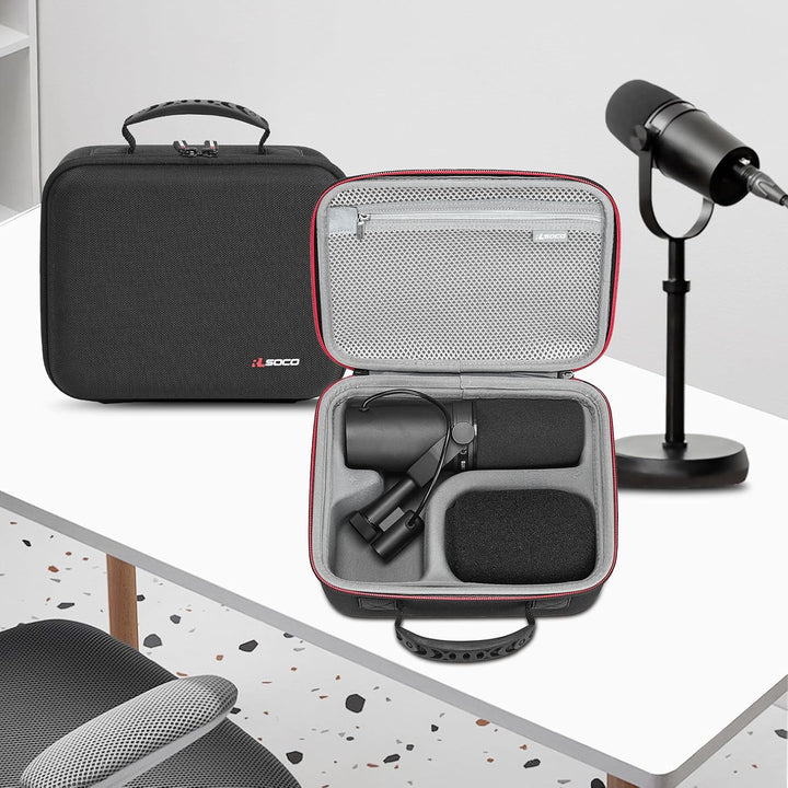 Tasche für Shure MV6 / SM7B / SM7dB Dynamisches Mikrofon | RLSOCO Hülle für Shure MV7X XLR / MV7i /