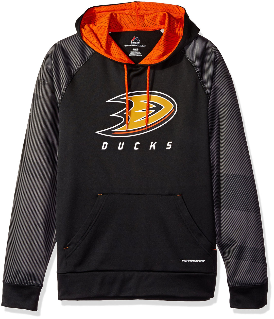 NHL Herren-Kapuzenpullover Penalty Shot mit langen Ärmeln aus Fleece Anaheim Ducks S, Anaheim Ducks