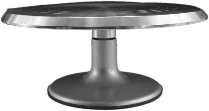 Zonfer Rund Rotierende Kuchen-plattform Edelstahl-Kuchen-schwenker-Platte Silikon-Basis Revolving St
