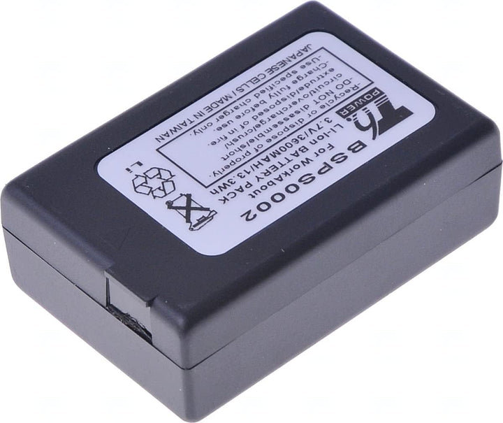Akku für Zebra Barcode-Scanner, Teilenummer 1050494-002, Li-Ion, 3,7 V, 3600 mAh (13,3 Wh), schwarz