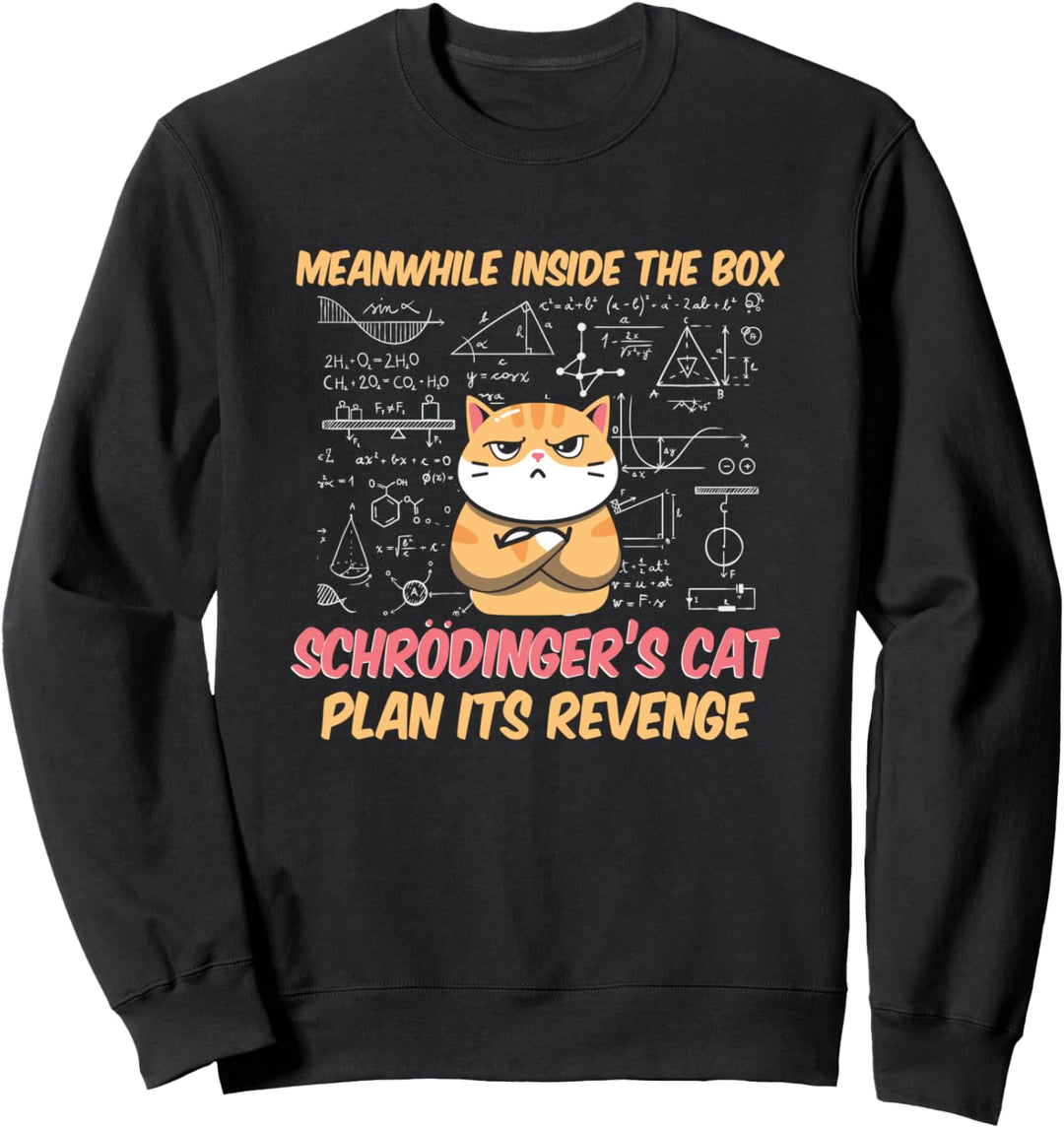 Meanwhile Inside The Box Schrödinger's Cat Plans Its Revenge Sweatshirt