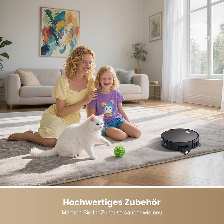20 Stück Zubehör für ECOVACS X11 OMNICYCLONE Saugroboter, 2 Hauptbürste 2 Wischrolle 4 HEPA-Filter 4