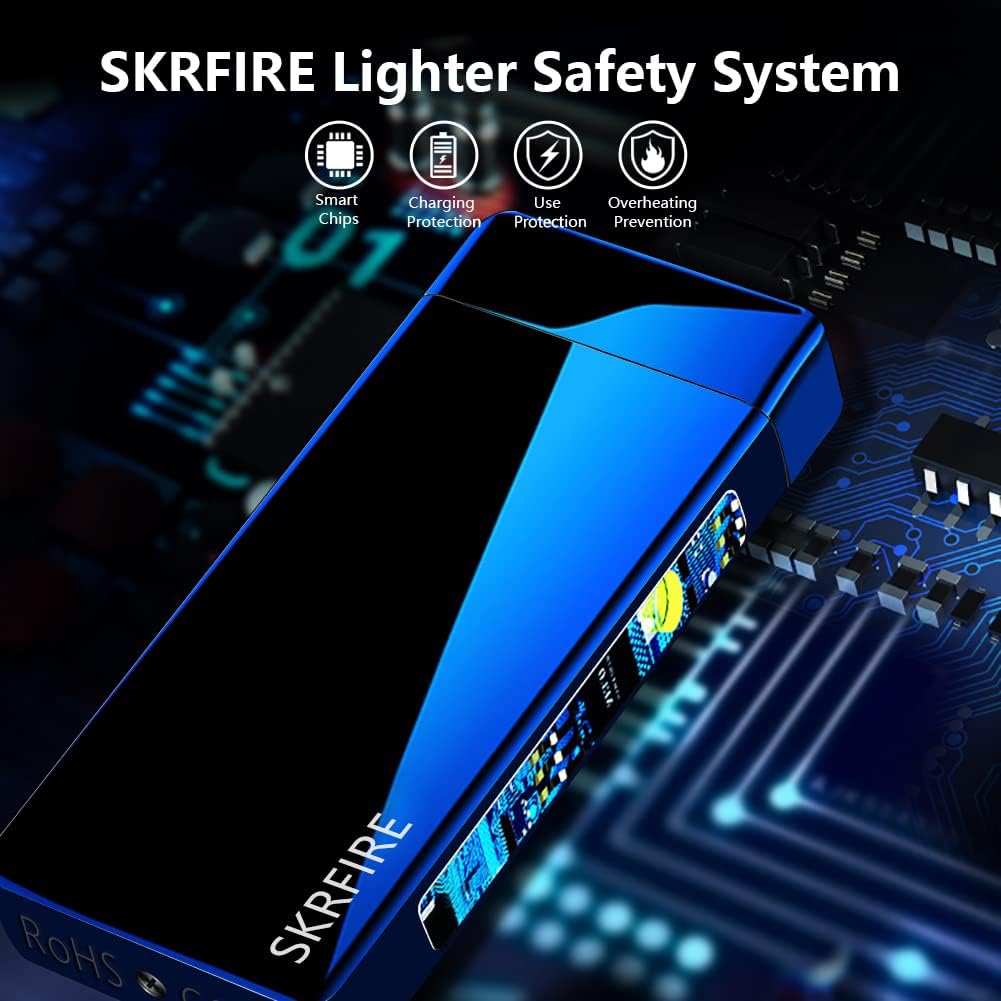 SKRFIRE Electric Lighter Windproof Flameless Electric Lighter Plasma Lighter Arc Lighter Rechargeabl