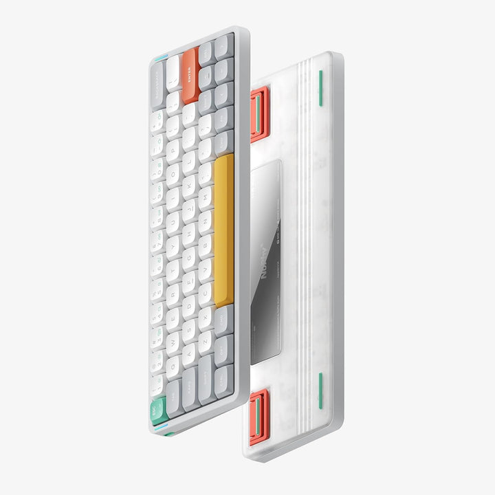nuphy Air60 v2 Mechanische Tastatur QMK/VIA, 60% Low Profile Kabellose Tastatur, Bluetooth 5.1, 2.4G