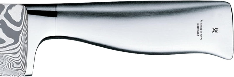 WMF Grand Gourmet Damastmesser, Santoku Messer 32 cm, Made in Germany, Damaststahl 120-lagig, Perfor