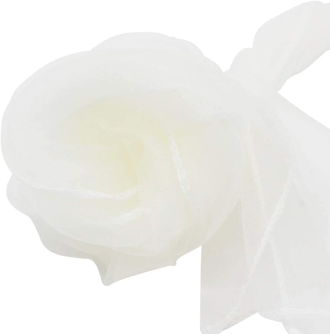 JIUERYY 50 Stück Bänder aus Organza, Stuhlhusse, Schleifen, Hochzeit, Dekoration, Zeremonie, Party,
