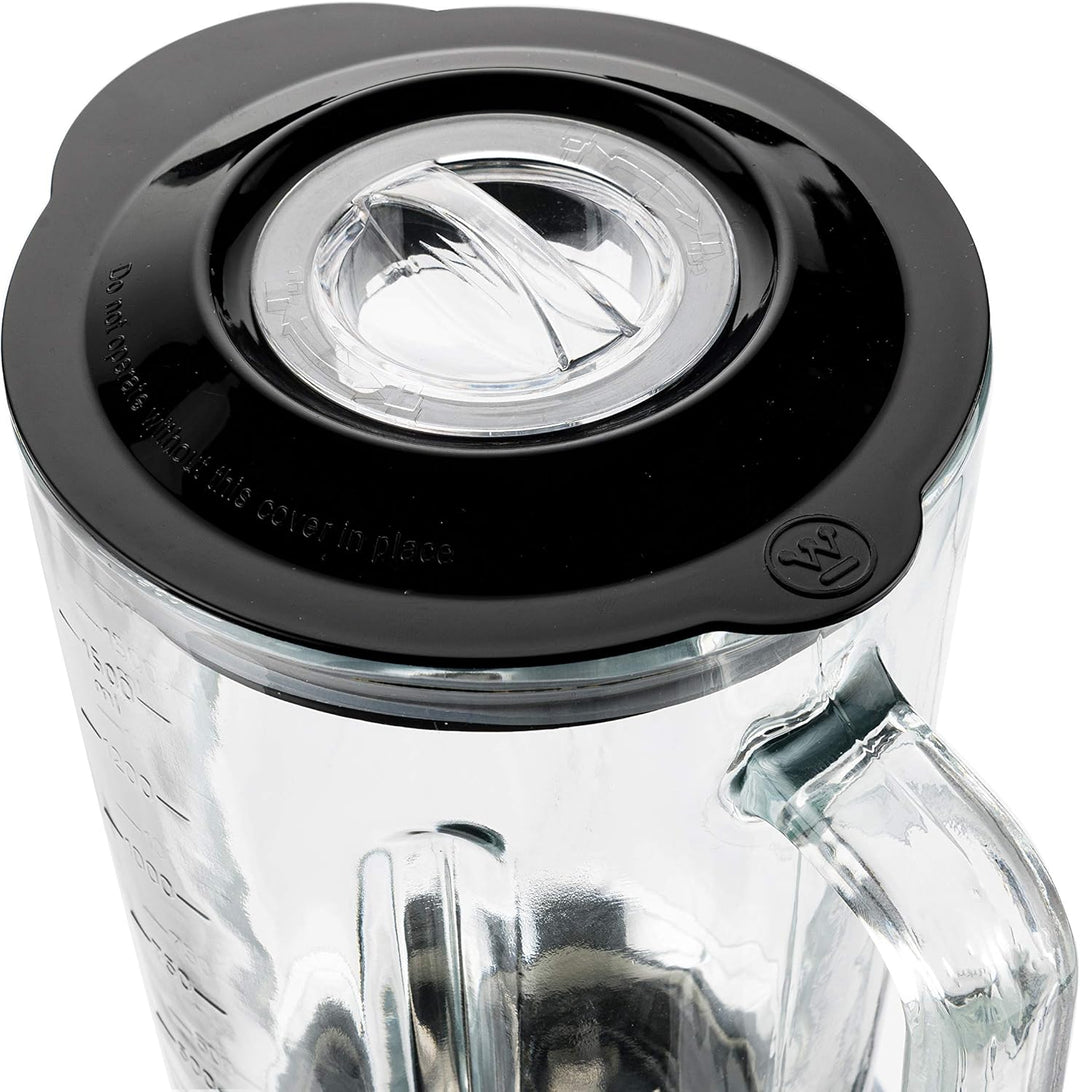 Westinghouse Retro-Standmixer, 1,5 L, Smoothie-Maker & Eiscrusher, 4 Geschwindigkeiten, Glaskanne, 6