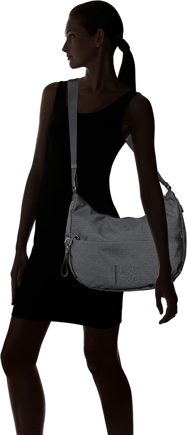 Mandarina Duck Damen Md 20 Schultertasche 37x35x12 (L x H x W) Steel, 37x35x12 (L x H x W) Steel