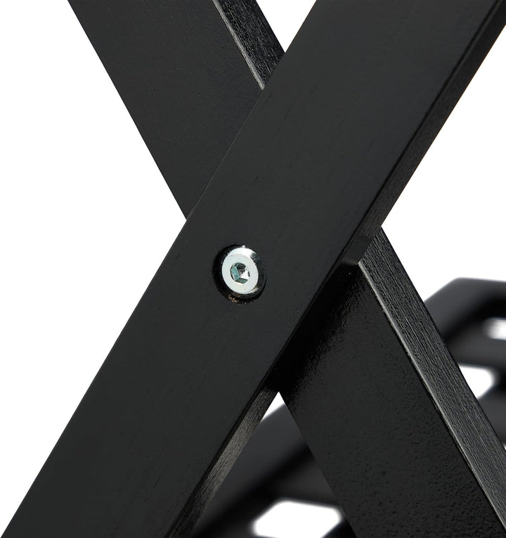 Relaxdays Kofferständer, klappbar, Bambus, HBT: 58,5x68,5x38 cm, Gepäckständer mit Ablage, Kofferabl