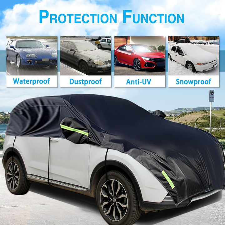 Konnfeir Halbgarage für Auto Windschutzscheibe Abdeckplane Winter Sommer Autoabdeckung wasserdicht A
