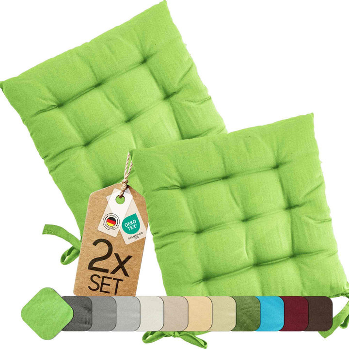 etérea Sitzkissen 40x40 cm für Innenbereich Balkonmöbel Gartenmöbel - Stuhlkissen Outdoor Set mit Bä